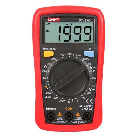 Uni-Trend UT131C Palm Size digitale multimeter tot 250V AC/DC met temperatuur