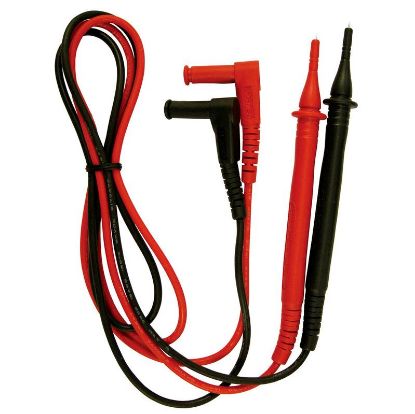 Kyoritsu 7220A Set meetsnoeren met 2mm pennen, (rood/zwart) haaks Silicone