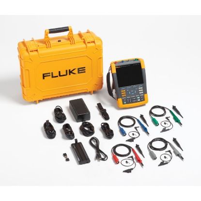 Fluke-190-204-III-S Scopemeter serie III 200 MHz, 4 kanalen met SCC293-kit