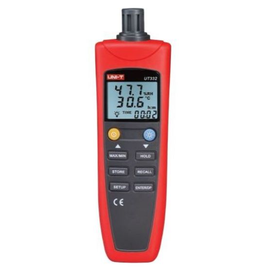 Uni-Trend UT332 Digitale Thermo/Hygrometer, -20 - 60°C,  0% - 100%RH met data Logging