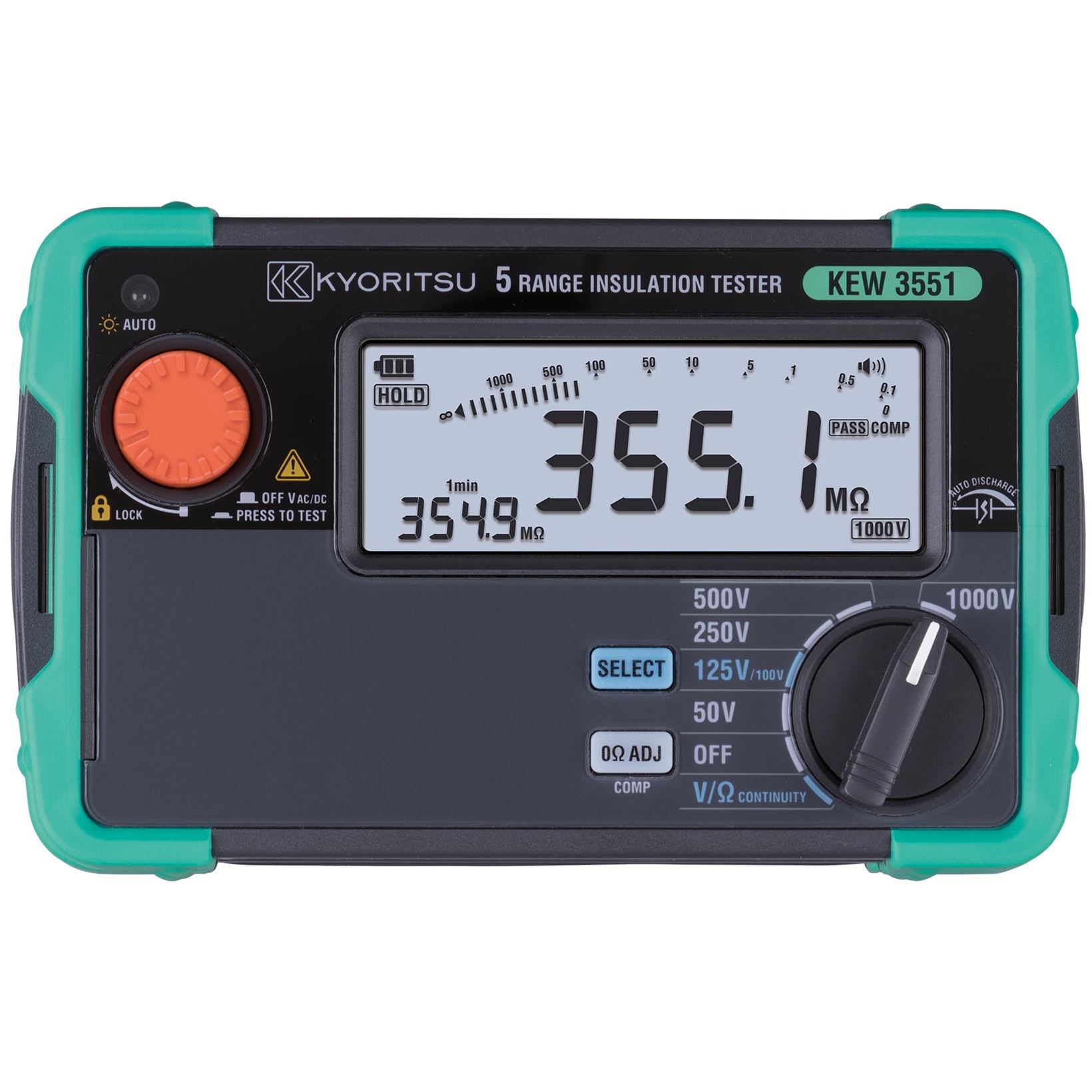 Kyoritsu 3551 Digitale Isolatieweerstandmeter 50/100/125/250/500/1000V