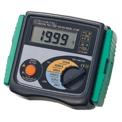 Kyoritsu 4118A Impedantiemeter met een teststroom tot 25A