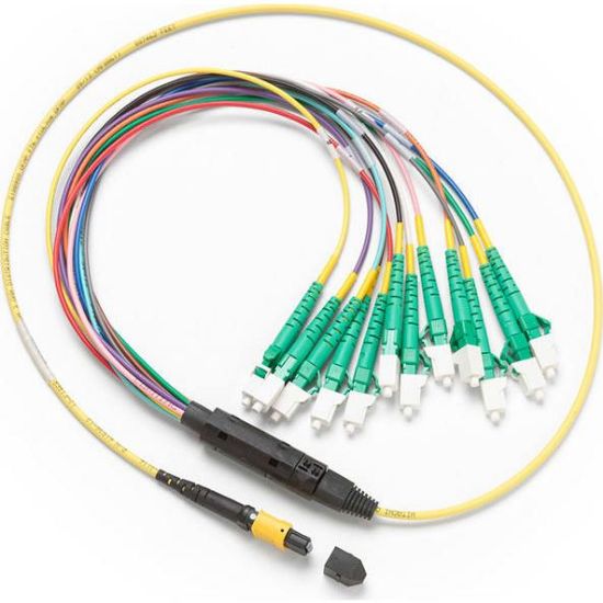 Fluke Networks SBKC-MPOAPCU-LCAP 1m Breakout Cord for  SM MPOAPC Unpinned LCAPC Connector