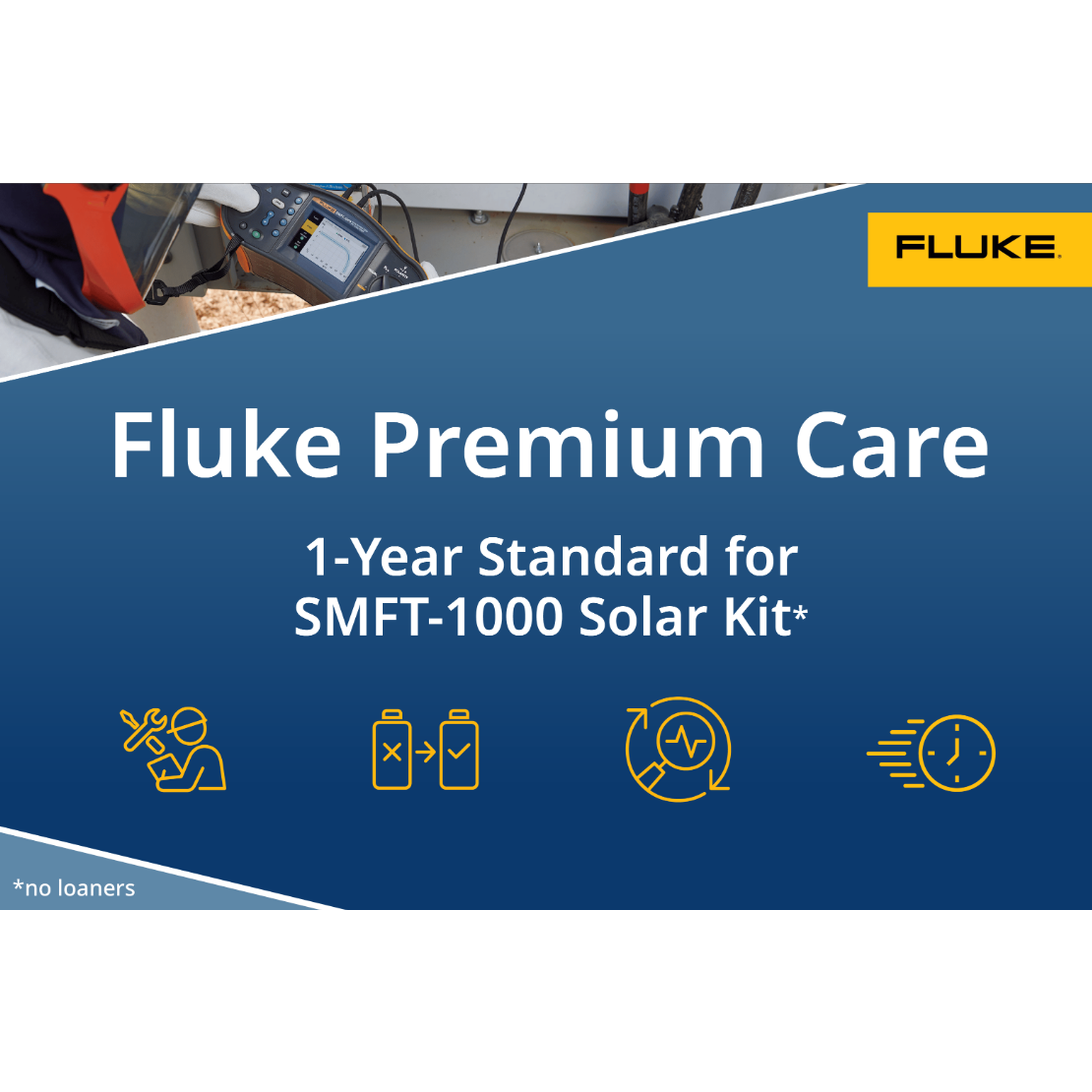 Fluke FPC1S-SMFT-1000-1 1 jaar Fluke Premium Care-dekking voor de Fluke SMFT-1000 PV tester