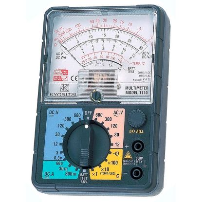 Kyoritsu 1110 Analoge Multimeter 0-600VAC/DC inclusief draagtas