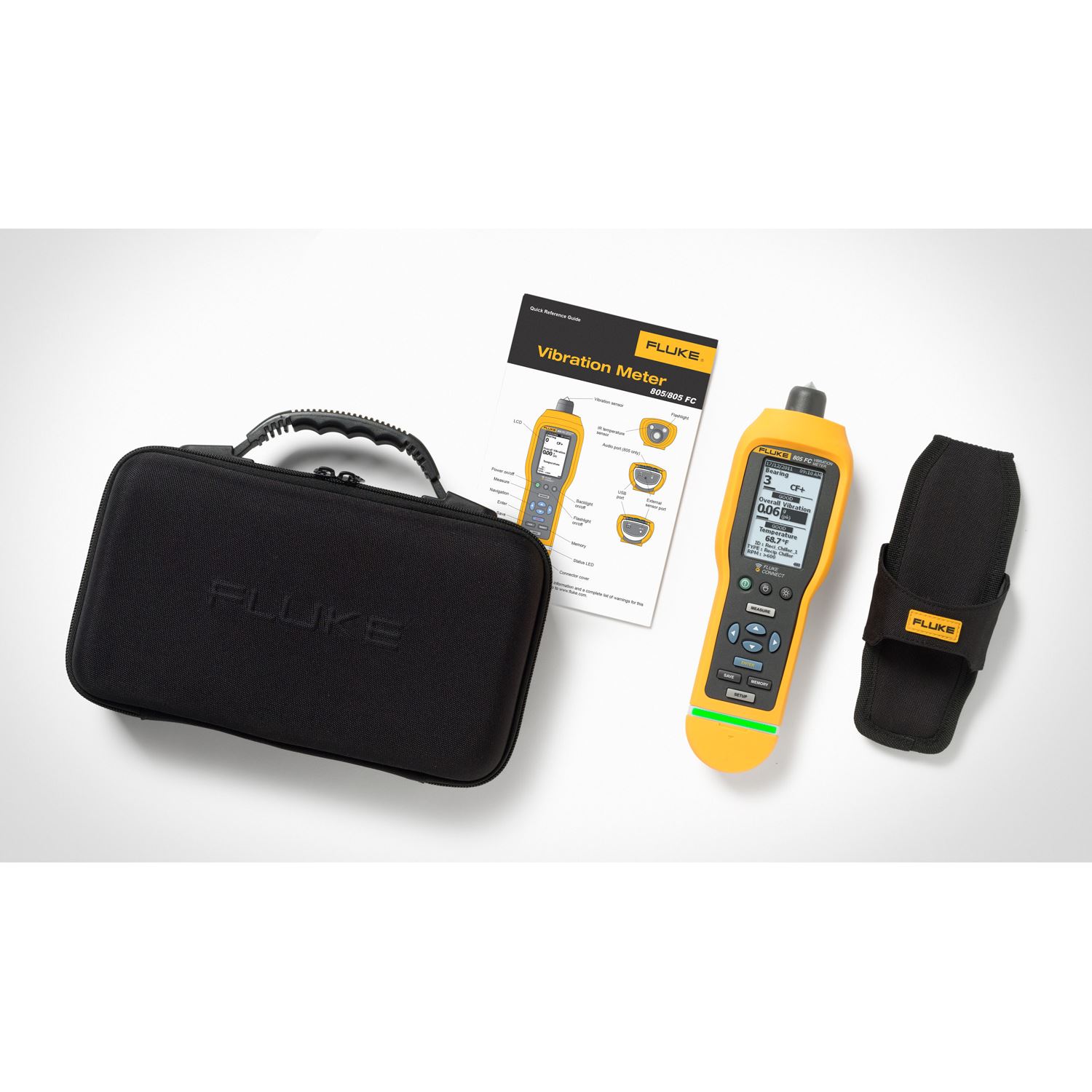 Fluke-805 FC Basis trillingsanalyser met Fluke connect