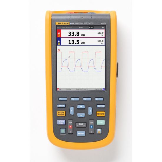 Fluke-123B/EU Scopemeter 20 MHz, 2 kanalen, kleuren display en probes