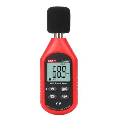 Uni-Trend UT353BT Digitale geluidsniveau meter, 30 tot 130dB met datalogging & bluetooth