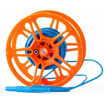 Sonel WAPRZ015BUBBSZ Meetsnoer op haspel met banaan stekker; 15m; blauw