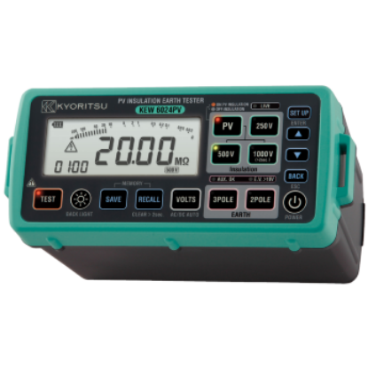 Kyoritsu 6024PV PV Insulation/Earth Combi-Tester with 250V/500V/1000V