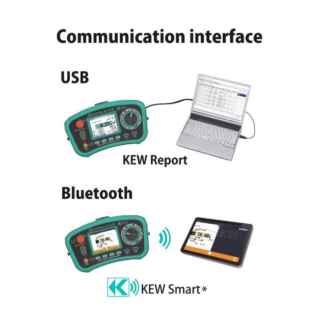 Kyoritsu KEW6516BT-EV2-KIT installatietester met EVSE adapter, aardpennen-set en bluetooth