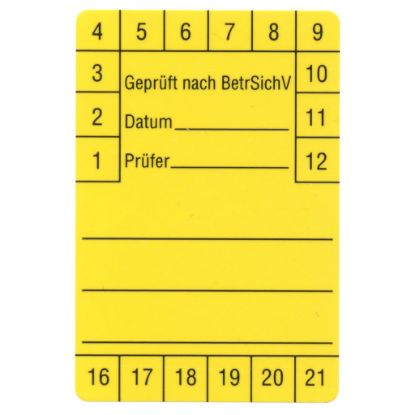 Beha-Amprobe FTC00001280D Testlabels 60x40 mm, 250 stuks, geel