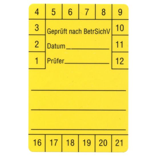 Beha-Amprobe FTC00001280D Testlabels 60x40 mm, 250 stuks, geel