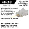 VDV826-702 Pass-Thru™ Modulaire datapluggen, CAT5E, 50-Pack