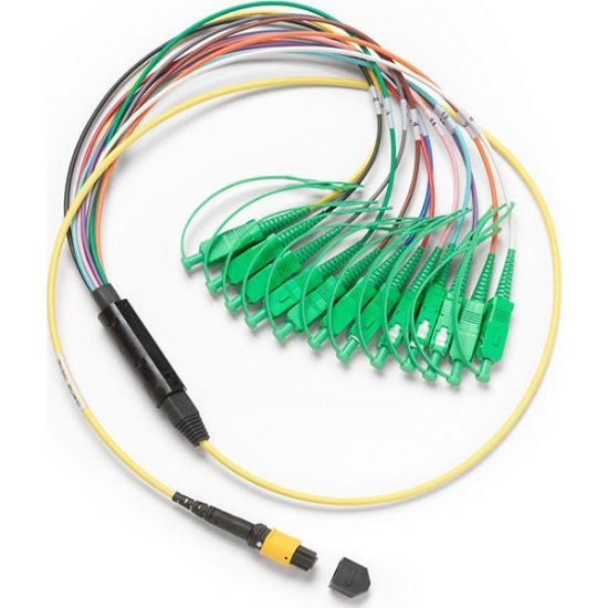 Fluke Networks SBKC-MPOAPCU-SCAPC 1m Breakout Cord for  SM MPOAPC Unpinned SCAPC Connector