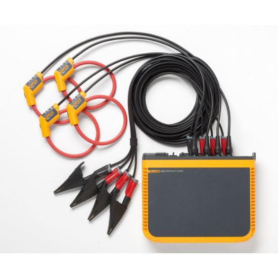 Fluke-1746/15/EUS Driefase Power Quality logger, incl.  software, tas en 4 flexen 1500A