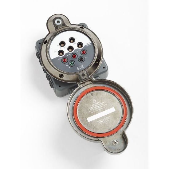 Fluke-PQ400/B Meetvenster zonder kabels, kabelbinders of markeringen.