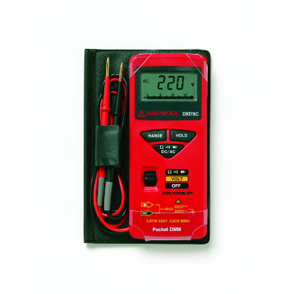 Beha-Amprobe DM78C Pocket multimeter met meetsnoeren