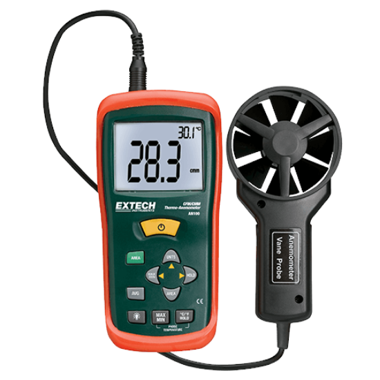 Extech AN100 CFM/CMM Mini Thermo-Anemometer