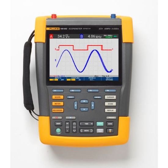 Fluke-190-062-III Scopemeter serie III 60 MHz, 2 kanalen, kleuren display en probes