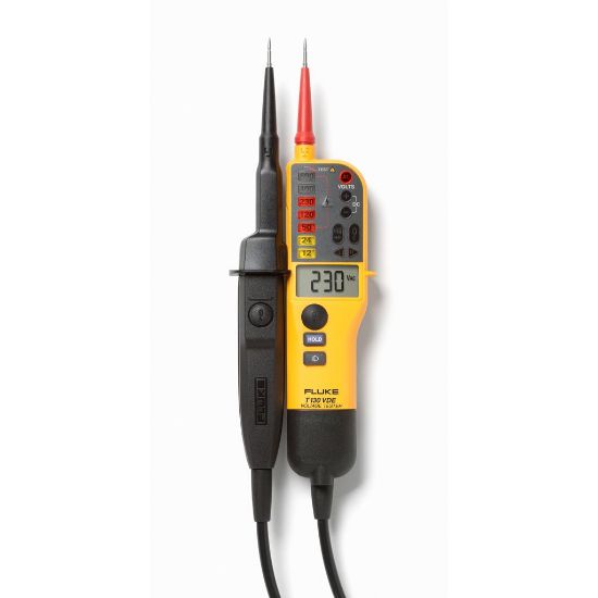 Fluke-T130/VDE Spanningstester en doorbeltester met display