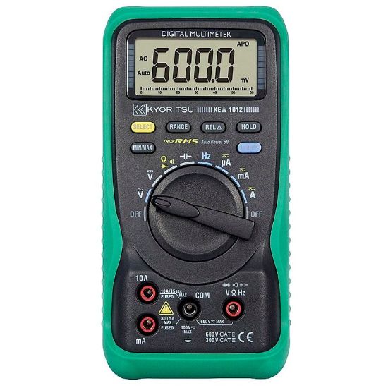 Kyoritsu 1012 Digitale TRMS Multimeter, 0-600VAC/DC, 10A AC/DC