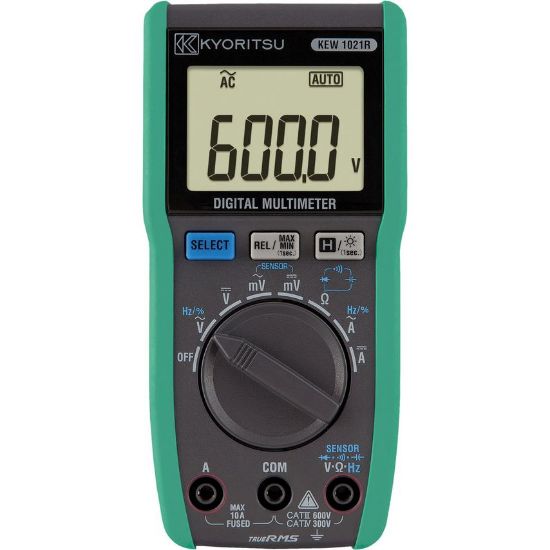 Kyoritsu 1021R Digitale TRMS Multimeter, geleverd met draagtas