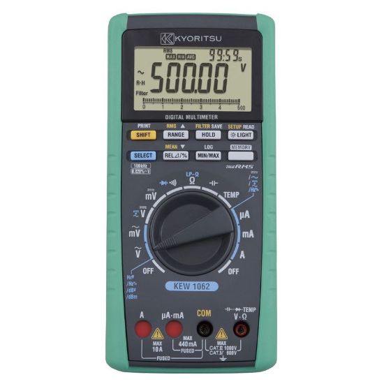 Kyoritsu 1062 Digitale TRMS Multimeter, low-pass filter, incl. logging functie