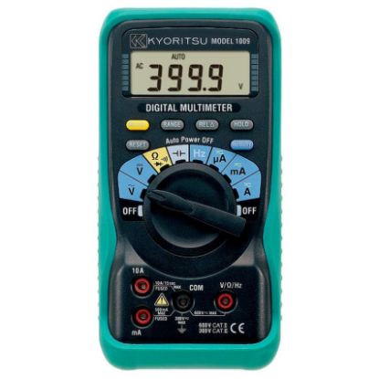 Kyoritsu 1009 Digitale Multimeter, 0-600VAC/DC, 10A AC/DC geleverd met meetsnoeren