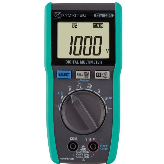 Kyoritsu 1020R Digitale TRMS Multimeter, 1000V AC/DC
