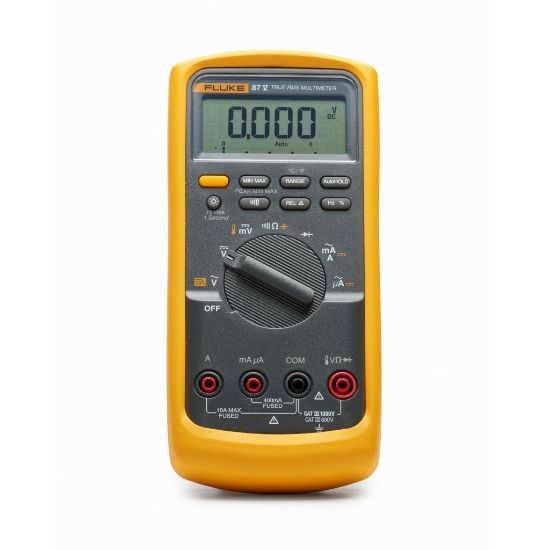 Fluke 87-V/EUR Multimeter met meetsnoeren en klemmen
