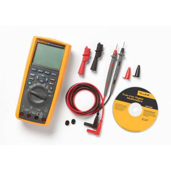 Fluke-287/FVF/EUR TRMS multimeter met meetsnoeren en software