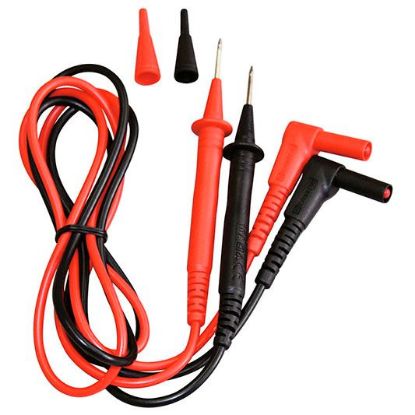 Kyoritsu 7066A Set meetsnoeren met 2mm pennen, haaks (zwart/rood) PVC