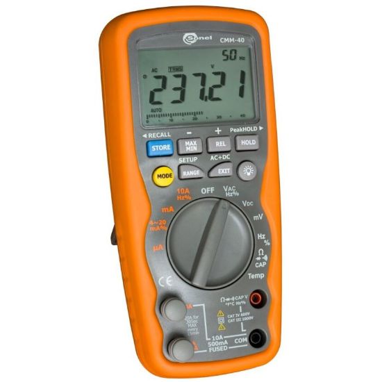 Sonel WMGBCMM40 CMM-40 Industriële multimeter, IP67, auto ranging en geheugen