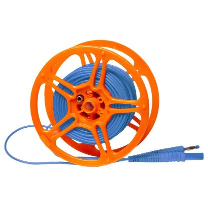Sonel WAPRZ025BUBBSZ Meetsnoer op een haspel met bananenstekkers; 25 m.; blauw