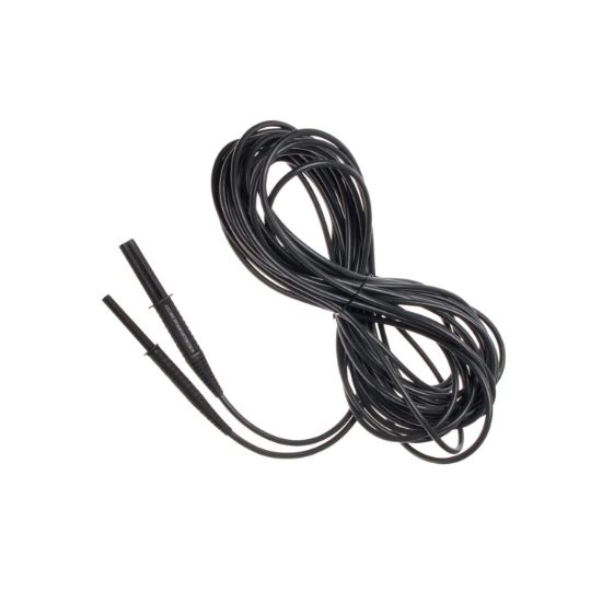 Sonel WAPRZ020BLBBE10K Afgeschermd meetsnoer 10KV met banaan stekker, 20m, zwart