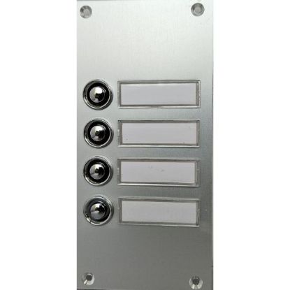 Have-Digitap MBP204CBD Beldrukpaneel smal inbouw met 4 dubbel verchroomde beldrukkers