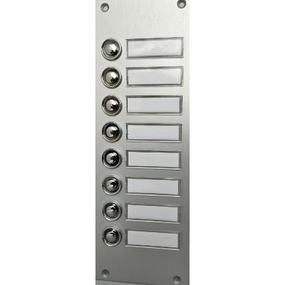 Have-Digitap MBP208CBD Beldrukpaneel smal inbouw met 8 dubbel verchroomde beldrukkers