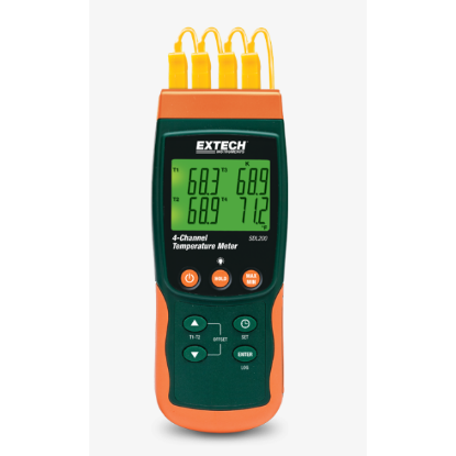 Extech SDL200 4 kanaals thermometer