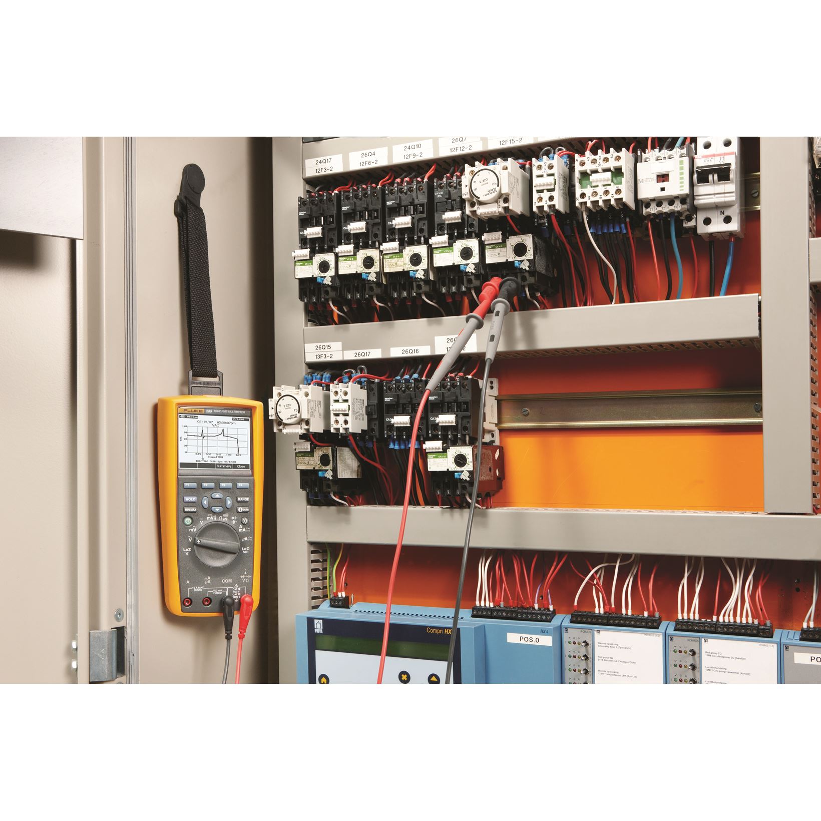 Fluke-289/EUR TRMS multimeter met meetsnoeren