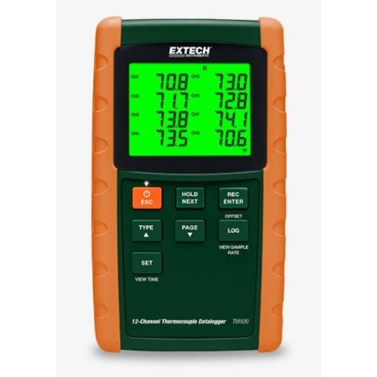 Extech TM500 12 kanaals temperatuurlogger