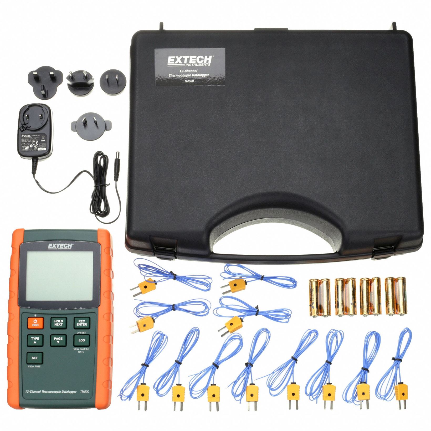 Extech TM500 12 kanaals temperatuurlogger