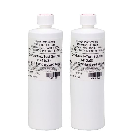 Extech EC-1413-P Conductiviteit standaard 2 flessen - 1 Pint elk