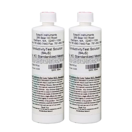 Extech EC-84-P Conductivity Standard 2 Bottles -- 1 Pint Each