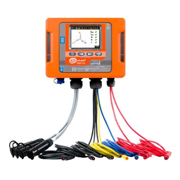 Sonel PQM-710 LTE PRO Power Quality Analyzer met 4 stroomslangen, zonder tablet