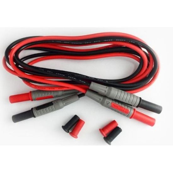 Unitrend UT-L06 set meetsnoeren (rood/zwart) met rechte aansluiting