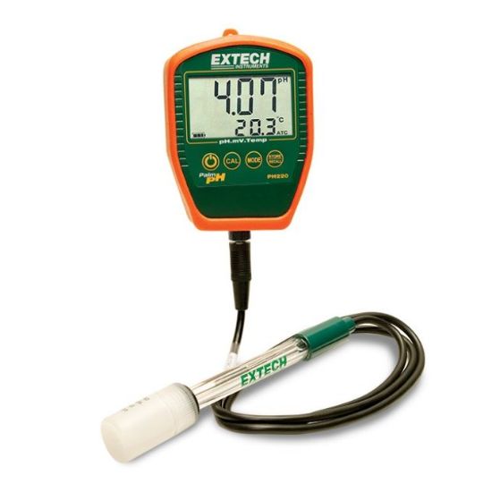 Extech PH220-C pH- mV- en temperatuurmeter met losse probe