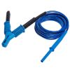 Sonel WAPRZ003BUKRO15KV Meetsnoer 3 m blauw 15 kV, CAT IV 1000V met krokodillenklem