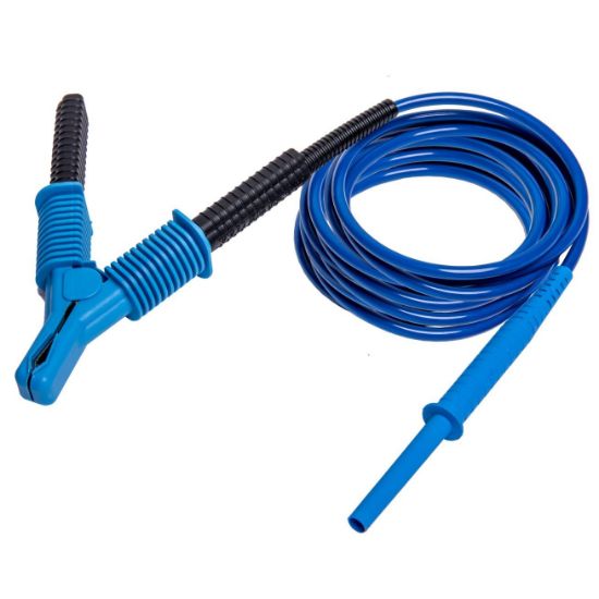 Sonel WAPRZ003BUKRO15KV Meetsnoer 3 m blauw 15 kV, CAT IV 1000V met krokodillenklem