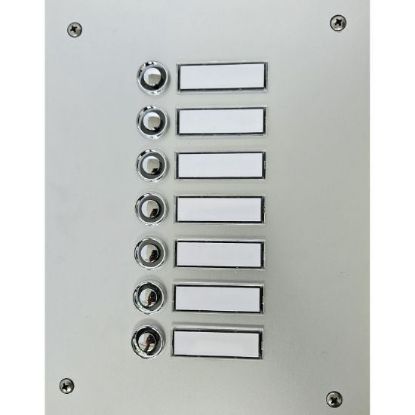 Have-Digitap MBP207CBD Beldrukpaneel breed inbouw met 7 dubbel verchroomde beldrukkers